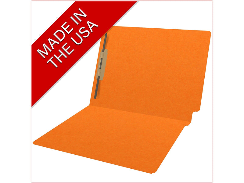 Medical Arts Press Heavy Duty End Tab File Folder, Straight-Cut, Letter Size, Orange, 40/Box (S-09461-ORG)