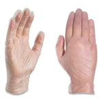 X3 by AMMEX Industrial Vinyl Gloves, Powder-Free, 3 mil, Large, Clear, 100/Box, 10 Boxes/Carton