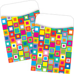 Barker Creek What a Square Library Pockets, 5.125" x 3.5", 60/Set (BC3828)