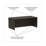 Alera Valencia Series 71"W Straight Front Desk Shell, Espresso (ALEVA217236ES)