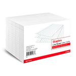 Staples 4" x 6" Index Cards, Lined, White, 500/Pack (TR50989)