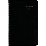 2026 AT-A-GLANCE DayMinder 5" x 8" Weekly Appointment Book, Faux Leather Cover, Black (G200-00-26)