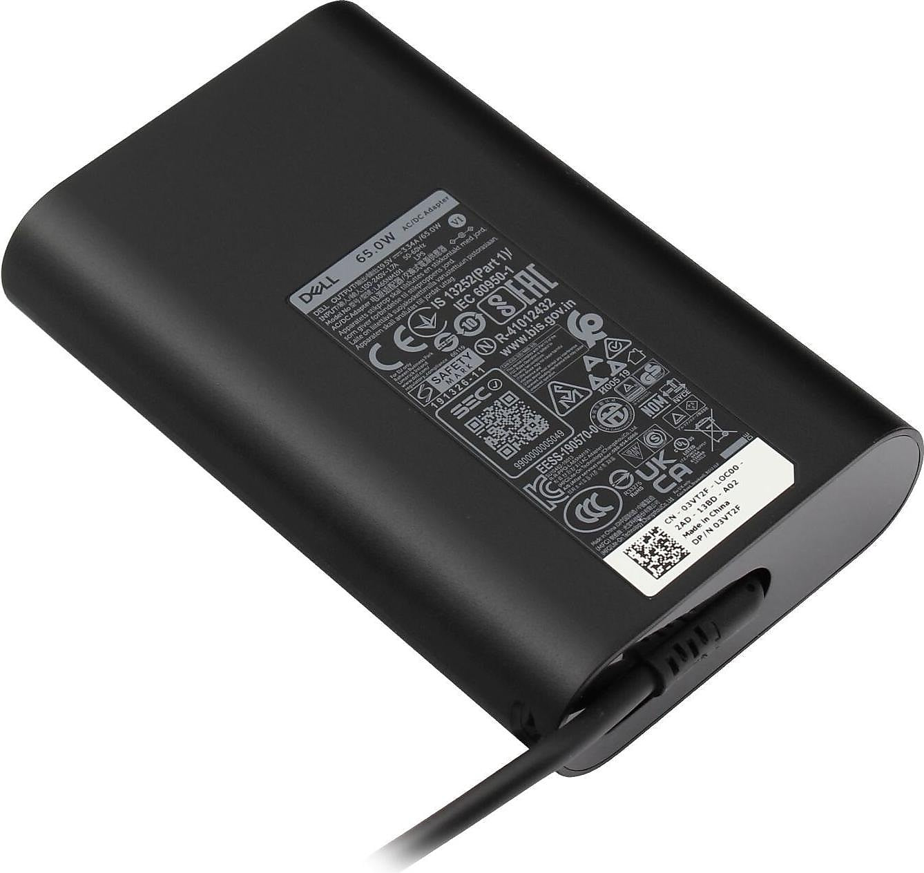 Dell 65W AC Adapter for Dell Laptop, Black (M8YYM)