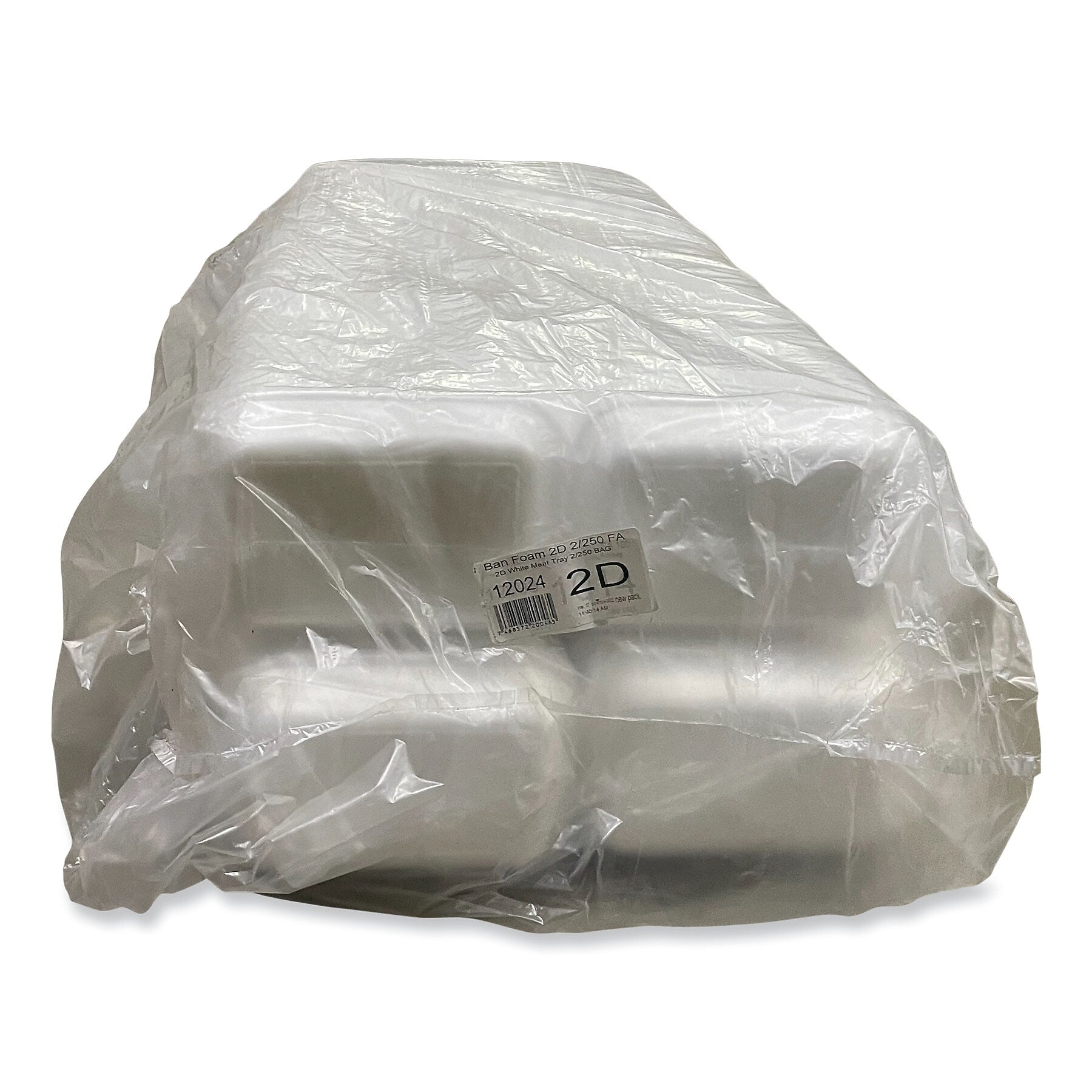 GEN Meat Trays, #2D, 8.56 x 6.1 x 1.2, White, 500/Carton
