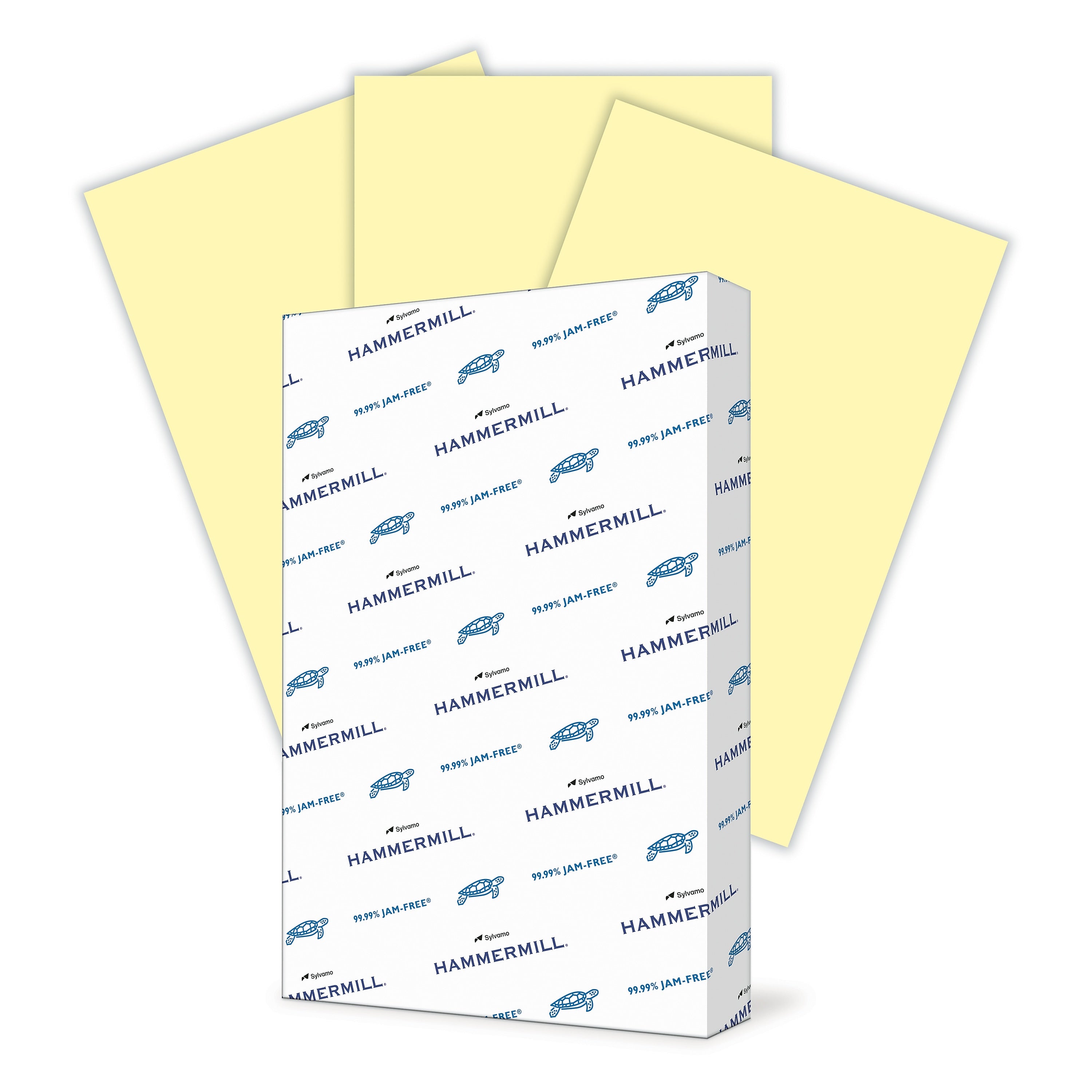 Hammermill Colors Multipurpose Paper, 20 lbs., 11" x 17", Canary, 500 Sheets/Ream (102152)