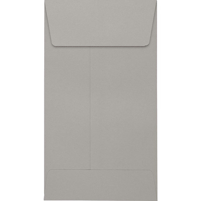 JAM Paper Self Seal #5 1/2 Coin Envelopes, 3 1/8" x 5 1/2", Pastel Gray, 50/Pack (512CO-28GK-50)