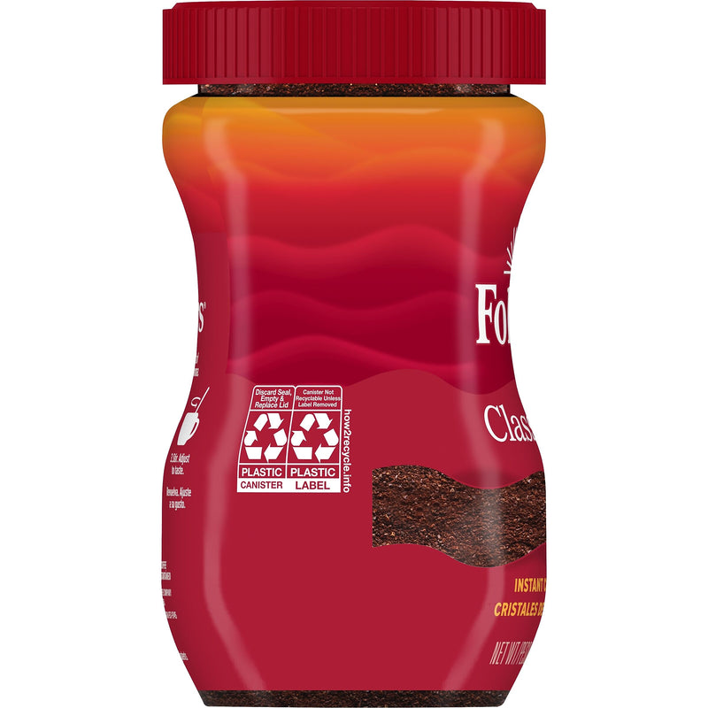 Folgers Classic Roast Instant Coffee, Medium Roast (SMU20629)