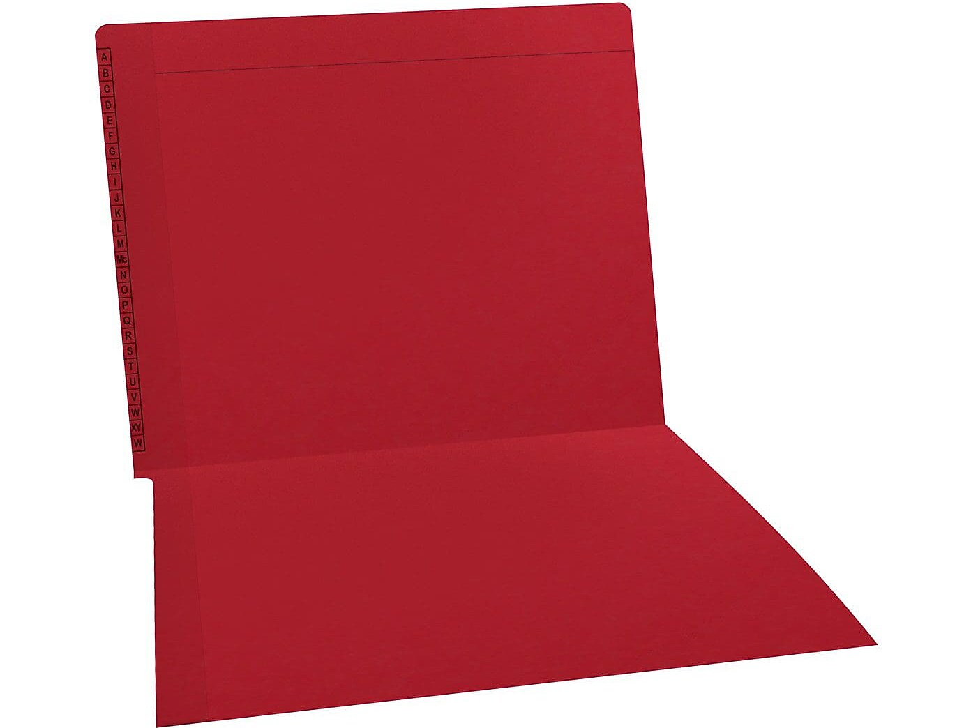 Medical Arts Press Kardex Match Reinforced End Tab File Folder, Straight Cut, Letter-Size, Red, 100/Box (F1170-RED)