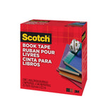 Scotch Book Transparent Clear Tape, 2" x 15 yds., 3" Core, Transparent (845-2)