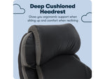 Serta Big & Tall Ergonomic Bonded Leather Swivel Executive Chair, Black (44954)