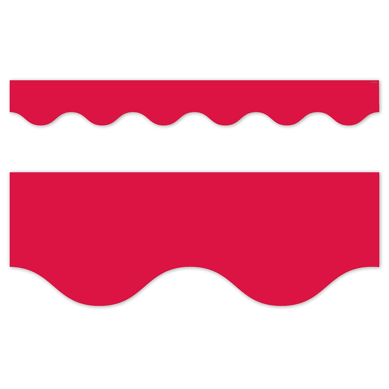 Creative Teaching Press Core Decor EZ Border, 3" x 2', Red Wavy, 24/Pack, 3 Packs/Bundle (CTP11063-3)