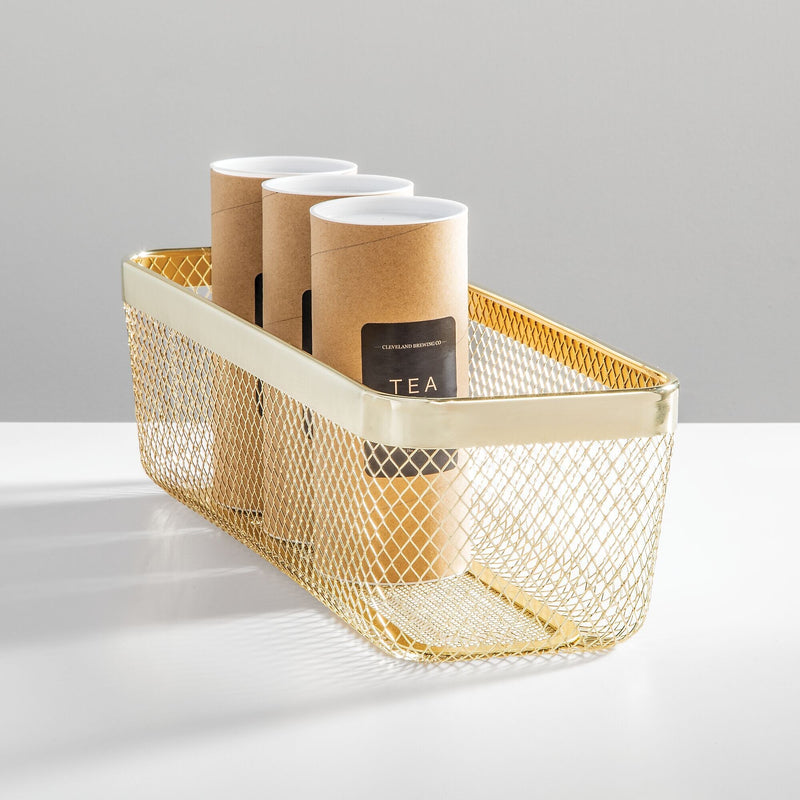 mDesign Steel Organizer, Soft Brass (25959)