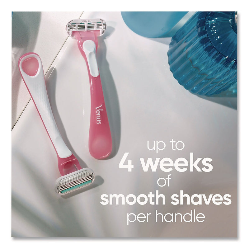 Gillette Venus Sensitive Sensible Razors, 3 Blades, 36/Carton (64906)