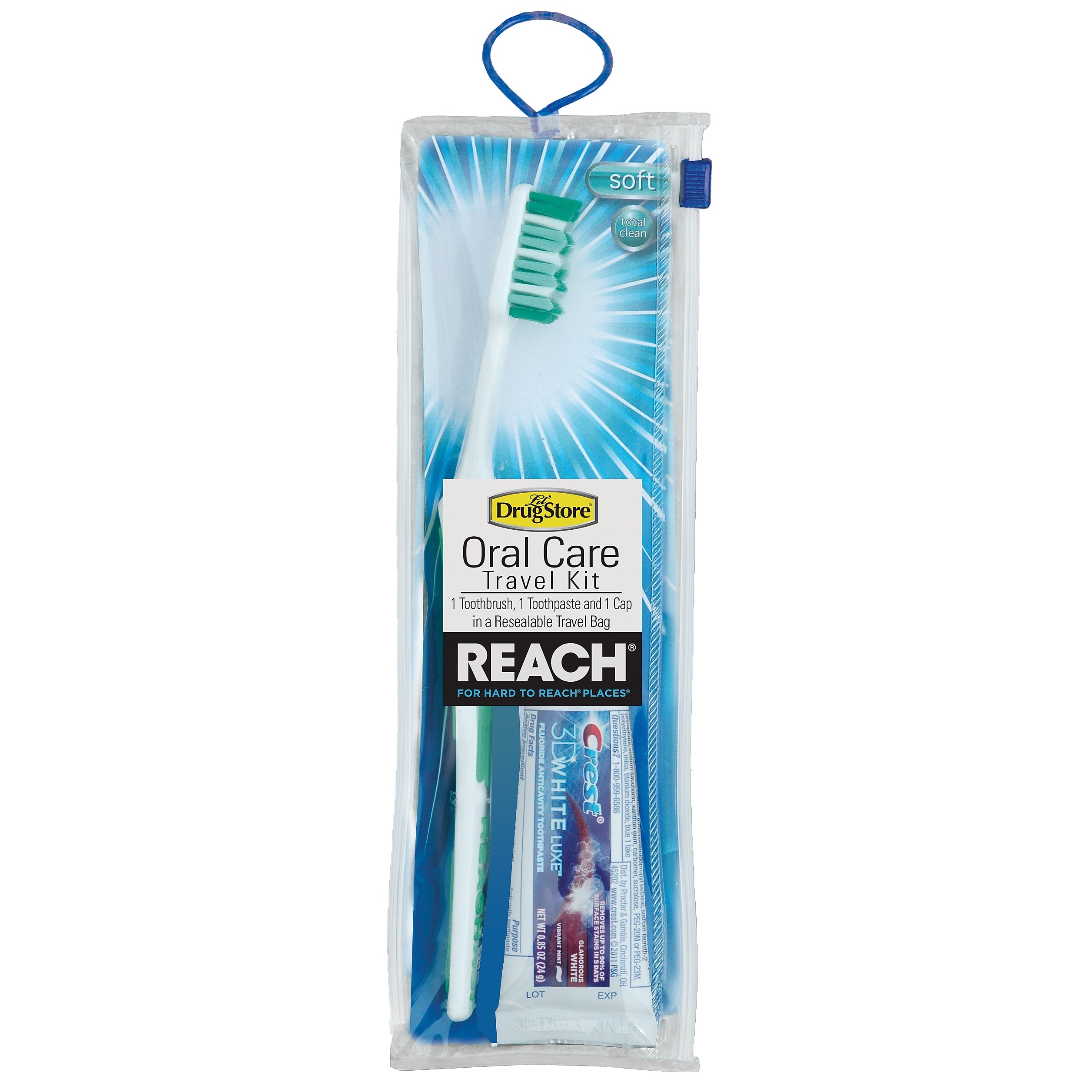 Oral Care Kit, Toothbrush and Toothpaste, 4/Box (70187)