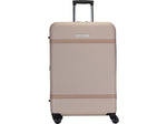 Bugatti Wellington 30" Hardside Suitcase, 8-Wheeled Spinner, TSA Checkpoint Friendly, Beige (HLG5128-COOKIE)