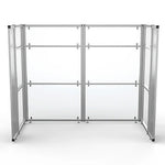 VersaDesk WorkNest 66"H x 81"W U-Shaped Cubicle Panel Workstation, Silver (WNCC-7248-S)