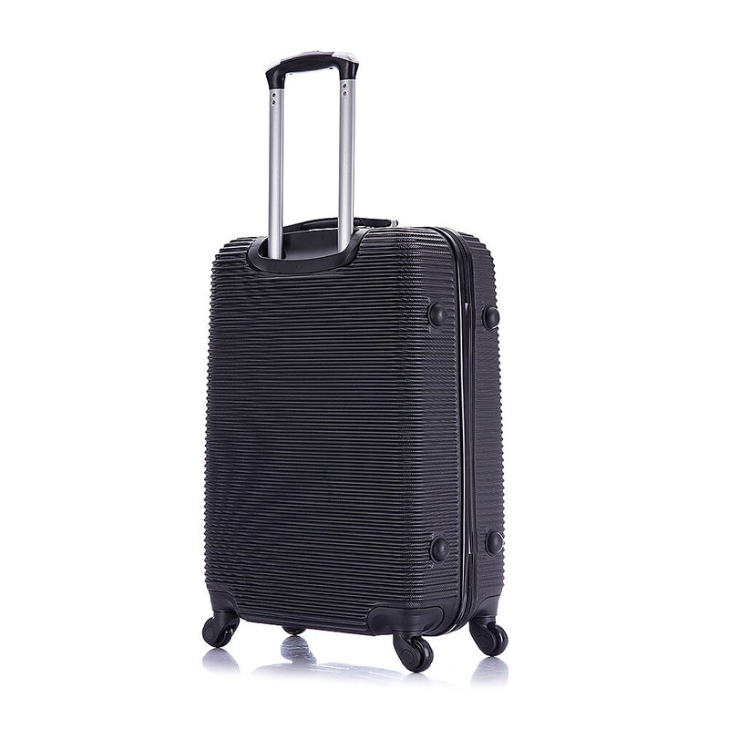 InUSA Royal 2-Piece Hardside Spinner Luggage Set, TSA Checkpoint Friendly, Black (IUROY0SM-BLK)