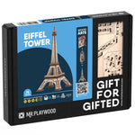 Mr.Playwood Eiffel Tower Wooden 3D Model, STEM Building Kit, 78 Pieces/Set (AVRAV1612103)