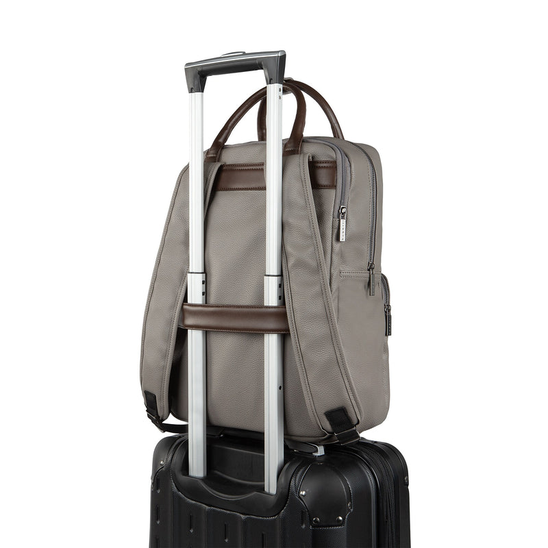 Bugatti Contrast Laptop Backpack, Medium, Grey (BKP2466BU-GREY)