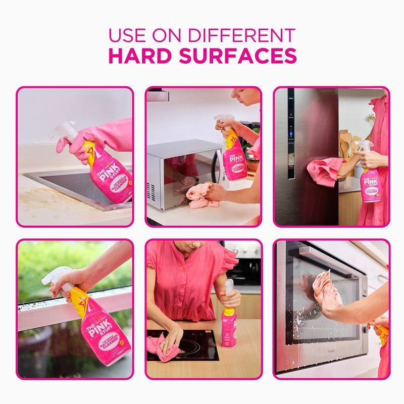 The Pink Stuff Miracle Multipurpose Cleaner & Degreaser Spray, 25.4 Fl Oz. (82382)