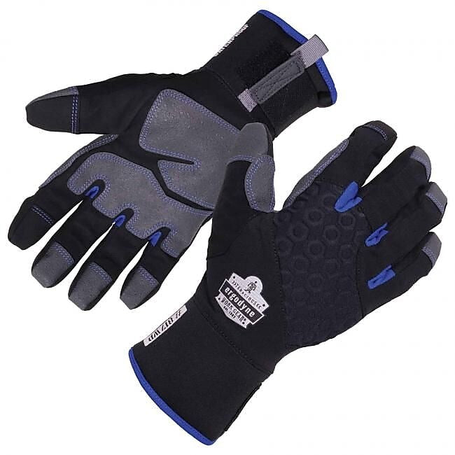 ProFlex 817WP Reinforced Thermal Waterproof Utility Gloves, Black, 2XL (17376)