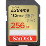 SanDisk Extreme 256GB SDHC Memory Card, Class 10, U3, V30, (SDSDXVV-256G-ANCIN)