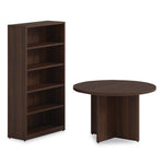 Alera Seville 65" 5-Shelf Bookcase with Adjustable Shelves, Mahogany Melamine (AE1NNN-B366514 HRG)
