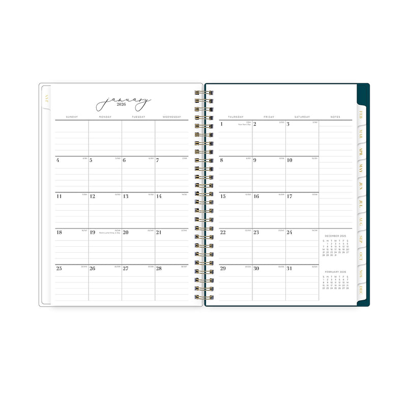 2026 Blue Sky Life Note It Dania 5.875" x 8.625"  Weekly & Monthly Planner, Plastic Cover, Multicolored (139478-26)