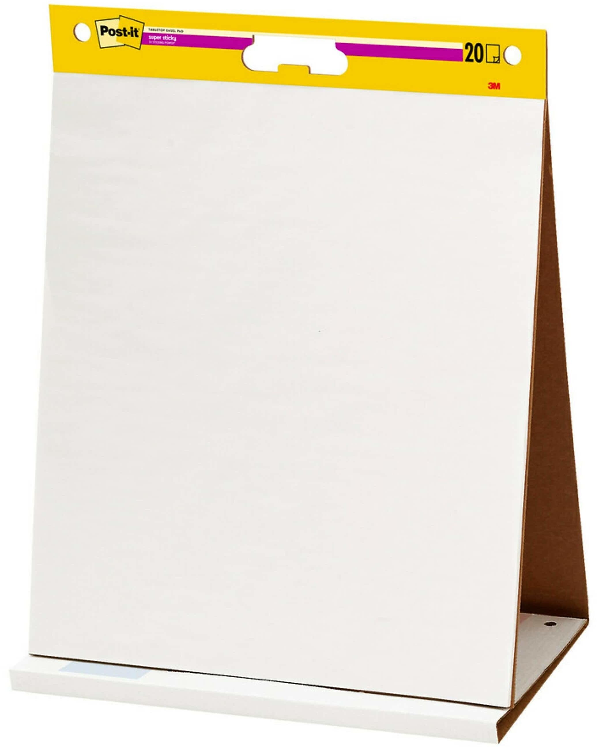 Post-it Super Sticky Tabletop Easel Pad, 20" x 23", 20 Sheets/Pad (563)