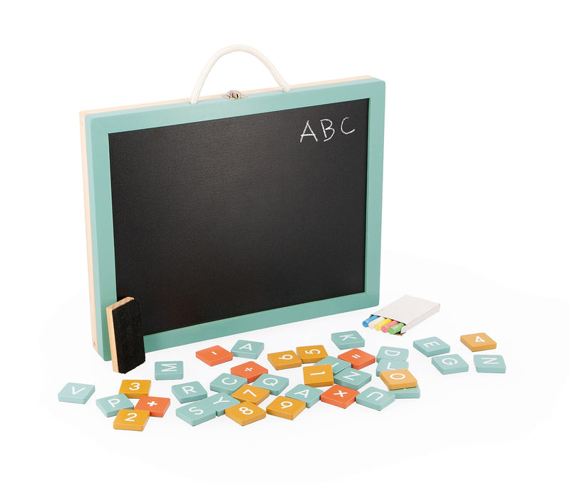 Janod Magnetic 4-in-1 Mobile Board, Multicolor (J09626)