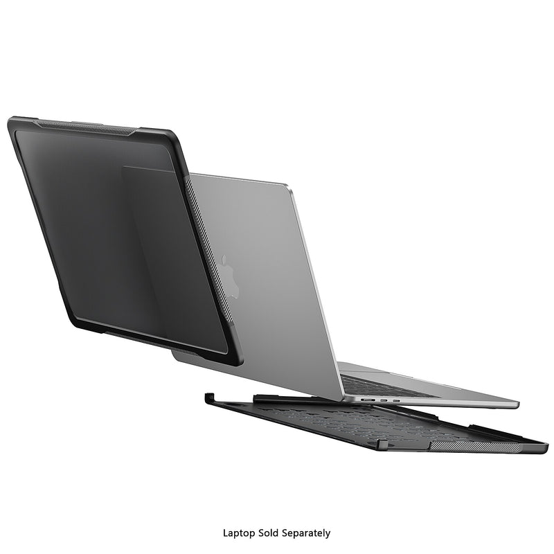 SaharaCase Raider Series 16" Laptop Case, Shock Absorbing, Black/Clear (LT00044)