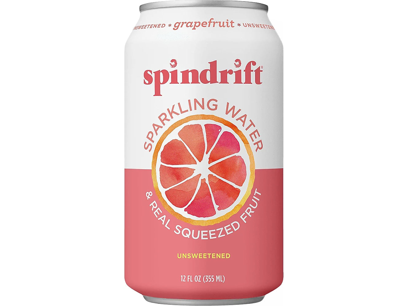 Spindrift Grapefruit Flavored Sparkling  Water, 12 oz., 24 Cans/Carton (0-4108-0003)