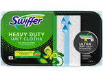 Swiffer Heavy-Duty Wet Cloths, Gain Scent, White, 10/Pack (76471)