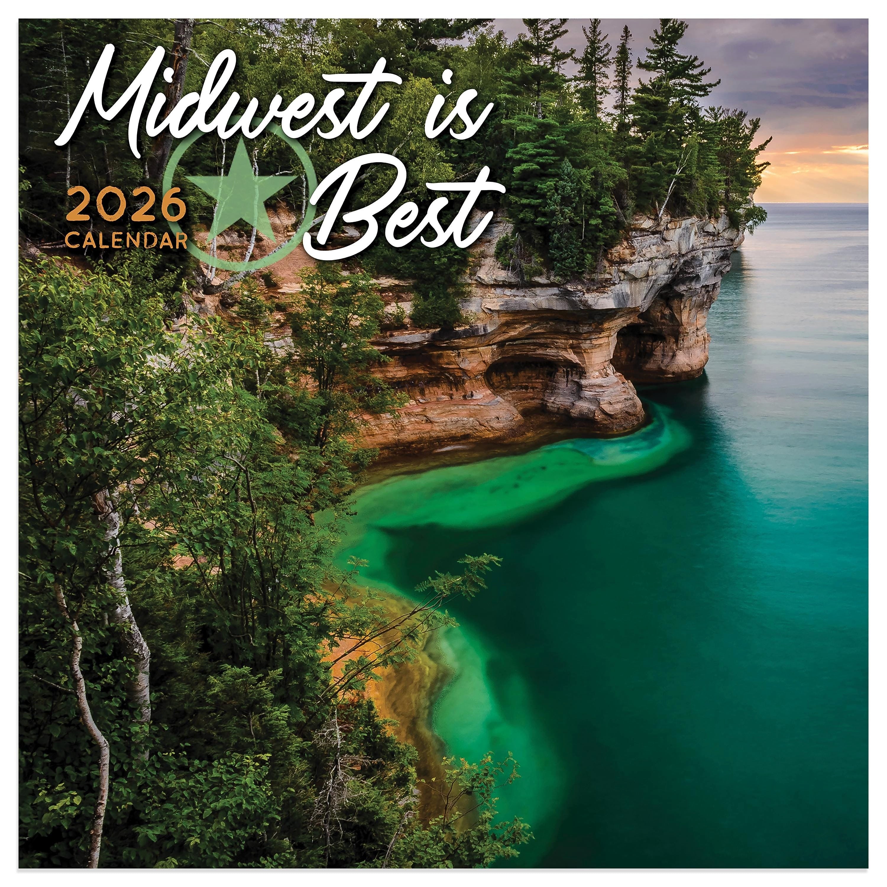 2026 TF Publishing Midwest Is Best Mini 7" x 7" Monthly Wall Calendar, Multicolor (26-2016)