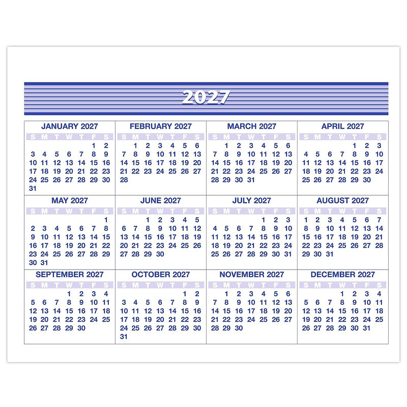 2026 AT-A-GLANCE Flip-A-Week 7" x 5.5" Weekly Desk Calendar Refill Pages, White/Blue (SW705X-50-26)