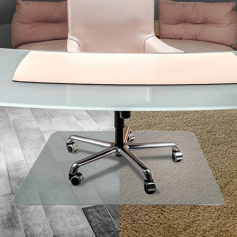 Floortex Cleartex Unomat Carpet & Hard Floor Chair Mat, 35" x 47", Clear (NRCMFLPD0003)