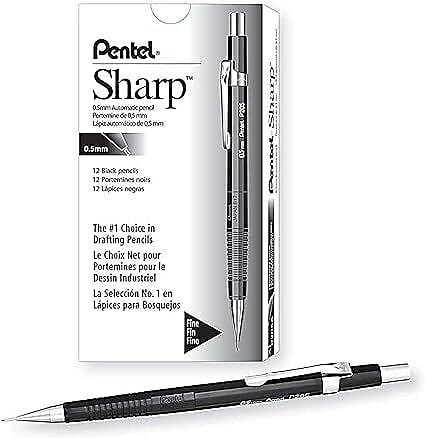 Pentel Sharp Mechanical Pencil, 0.5mm, #2 Medium Lead (P205A)