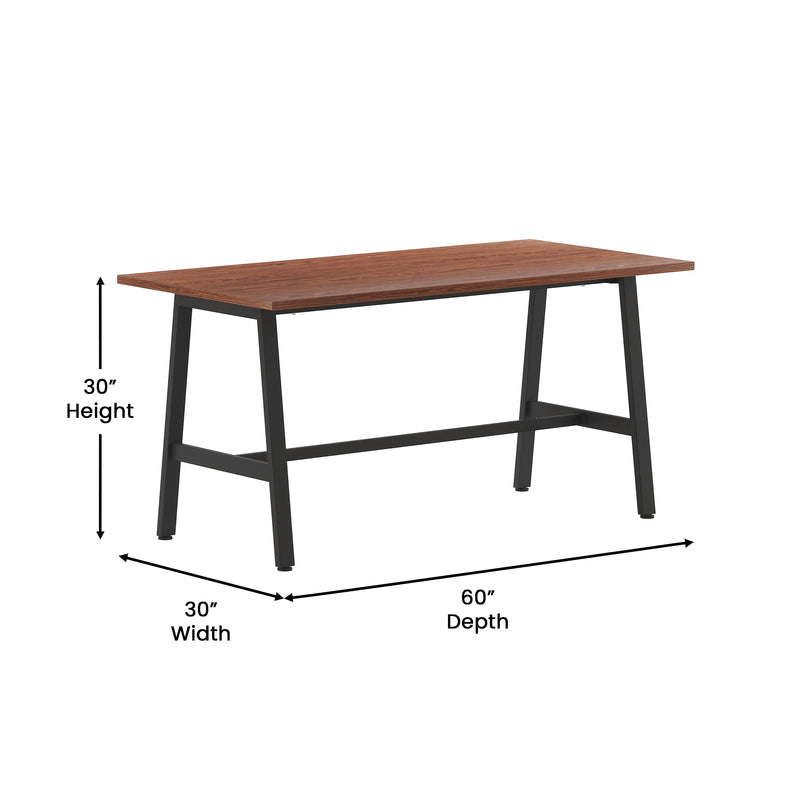 Flash Furniture Redmond 60"W x 30"D Conference Table, Laminate, Walnut (MTM6030WLTABF)