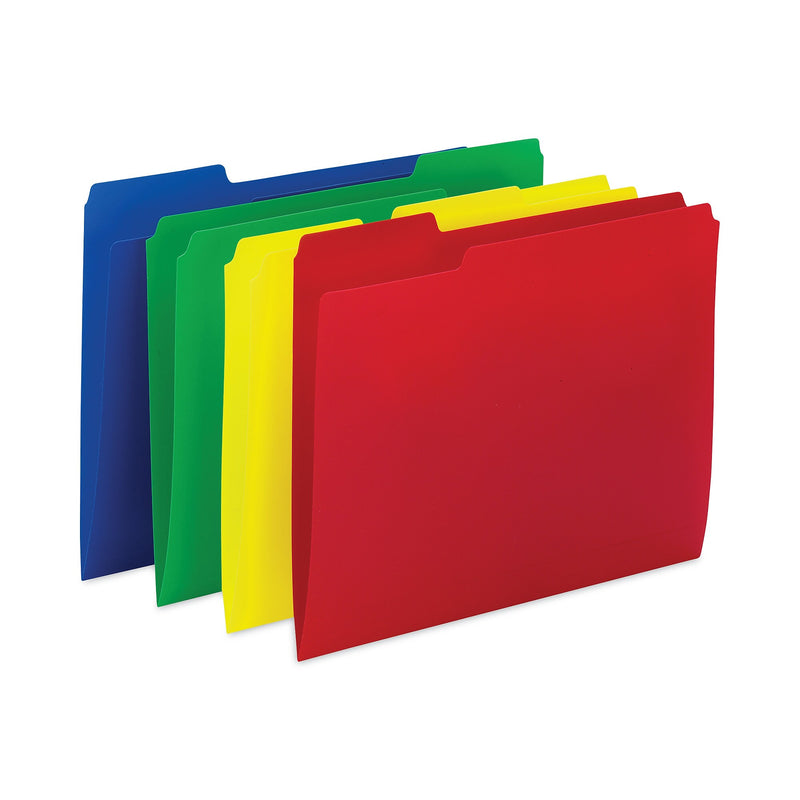 Smead File Folder, 1-Tab, Letter Size, Assorted, 12/Pack (SMD10505)
