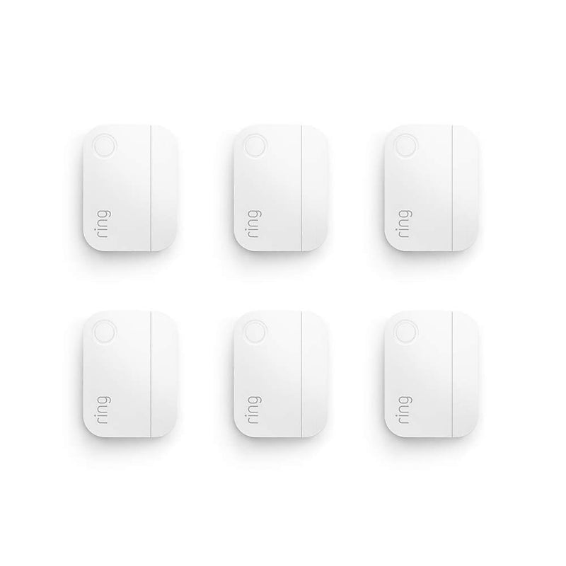 Ring Alarm Wireless Contact Sensors (2nd Gen), White, 6/Pack (B07ZPLN8R3)