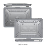 SaharaCase Raider Ultra-Duty Series 16" Laptop Case with Stand, Shock Absorbing, Storm Gray (LT00063)