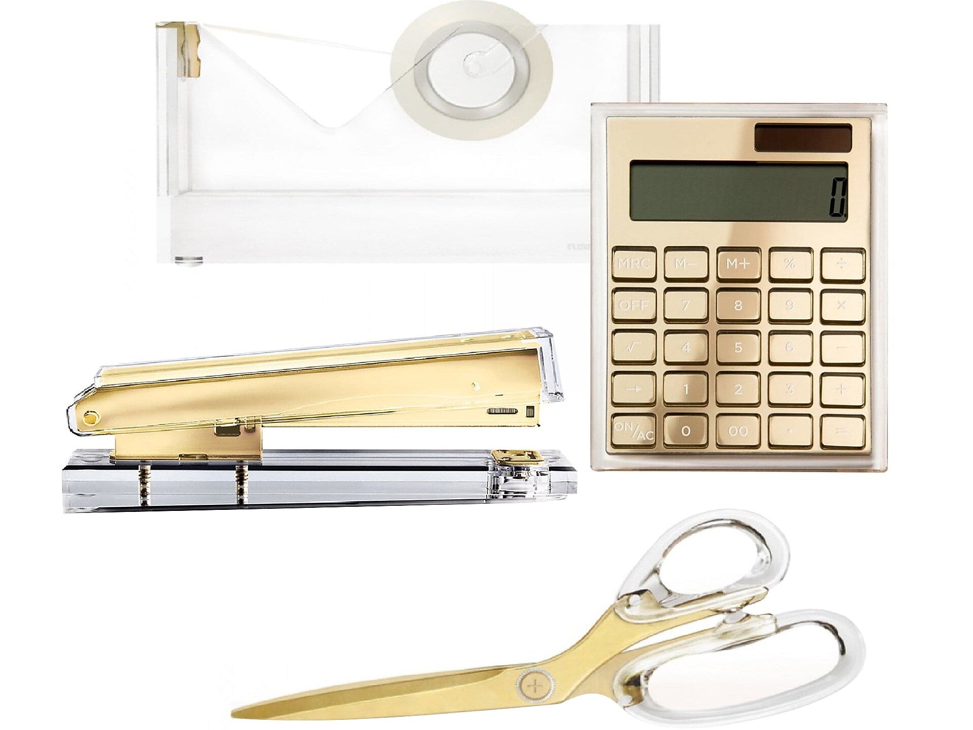 Russell+Hazel Accessory Bundle, Clear/Gold, Acrylic/Brass (53700)