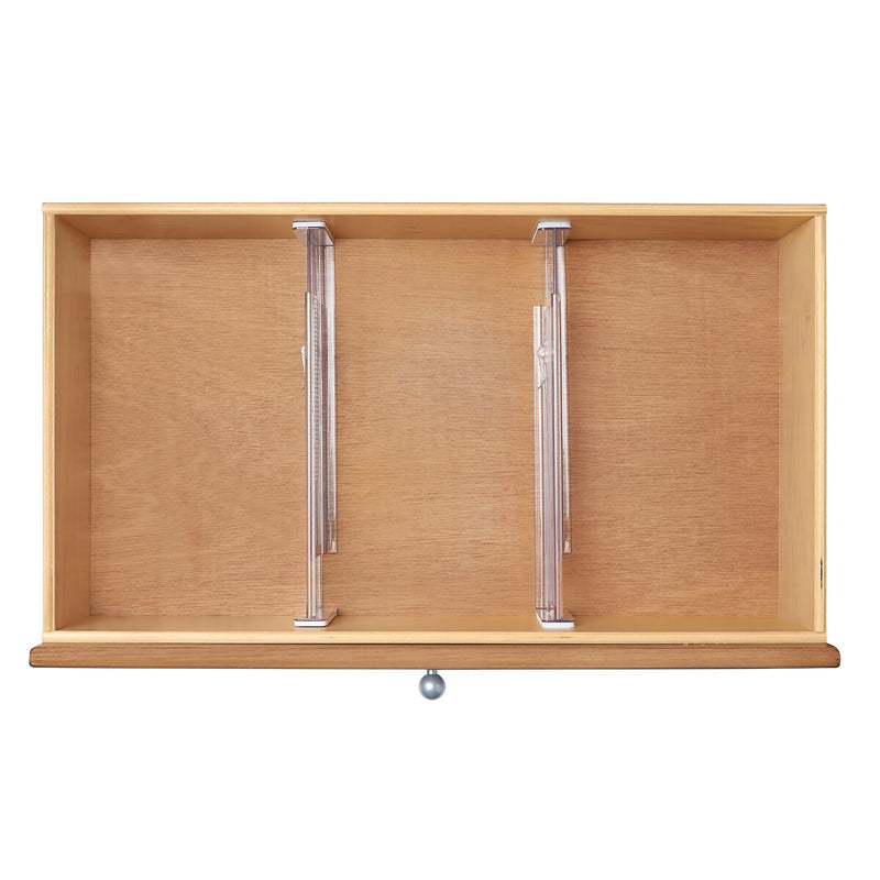 iDESIGN Plastic Deep Drawer Dividers, Clear, 2/Set (27929M2)