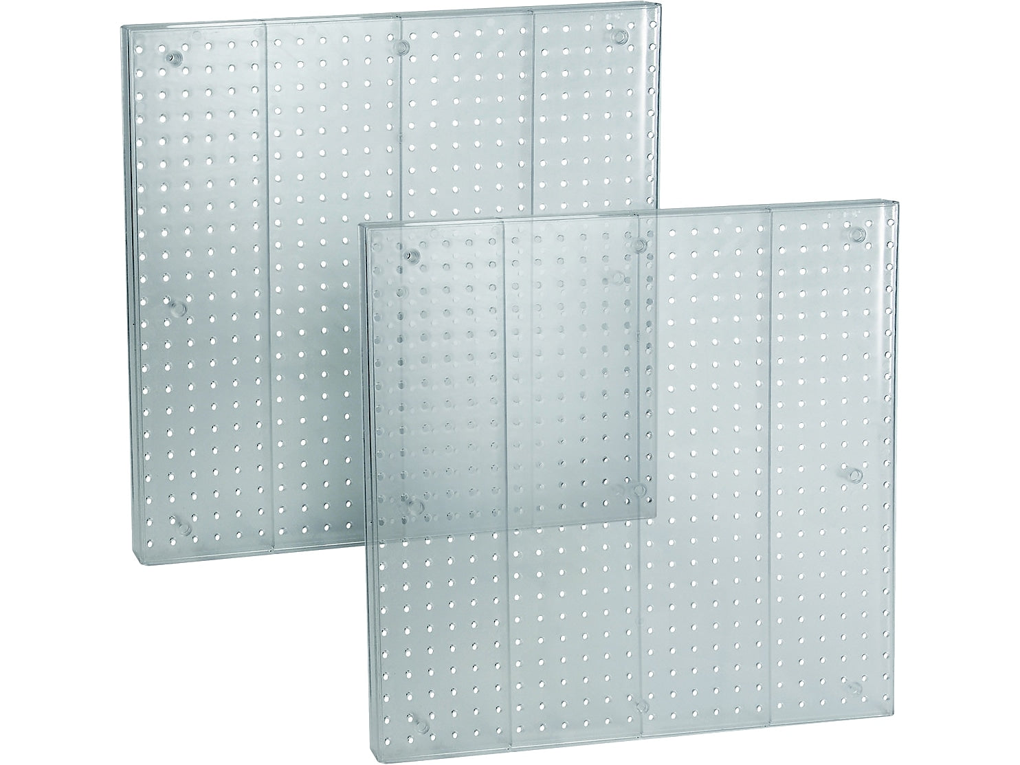Azar 24" x 24" Pegboard Wall Panel, Clear, 2/Pack (772424-CLR-2PK)