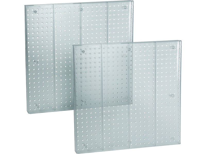 Azar 24" x 24" Pegboard Wall Panel, Clear, 2/Pack (772424-CLR-2PK)