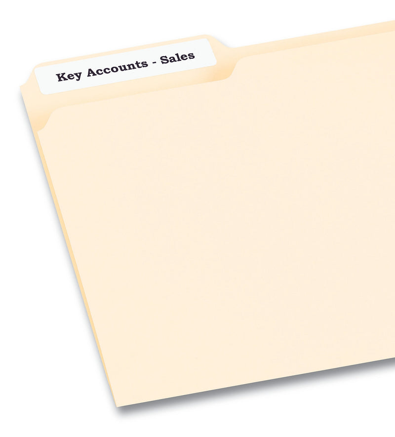 PRES-a-ply Laser/Inkjet File Folder Labels, 2/3" x 3-7/16", White, 1,500 Labels/Box (30632)