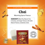Twinings Chai Black Tea Bags, 3.53 oz., 50/Box (TNA55503)