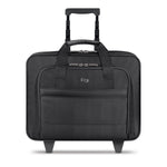 Solo New York Midtown Laptop Rolling Briefcase, Black Polyester (B100-4)