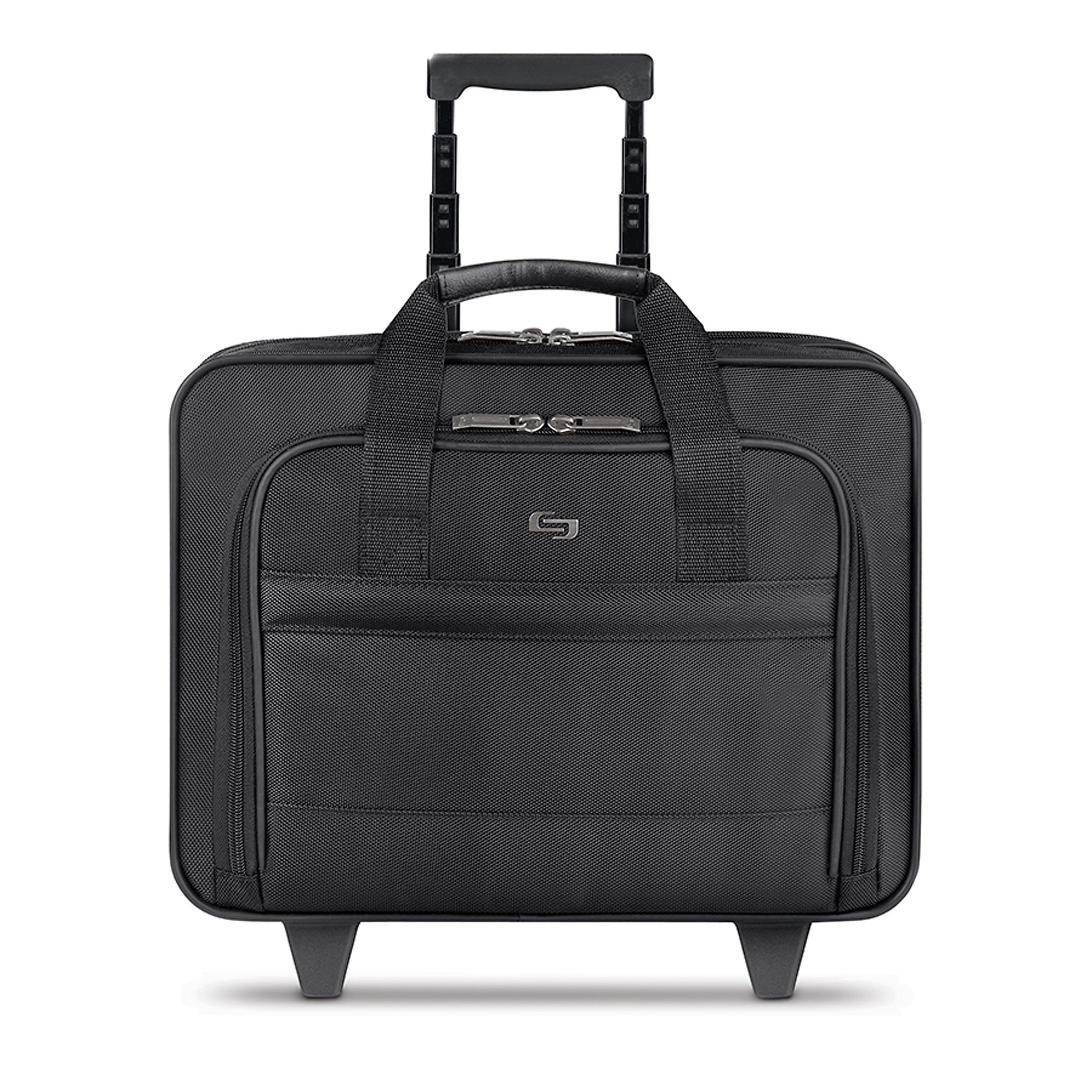 Solo New York Midtown Laptop Rolling Briefcase, Black Polyester (B100-4)