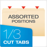 Pendaflex Heavy Duty File Folder, 1-Tab, Assorted, Legal Size, Manila, 100/Box (R753 1/3)
